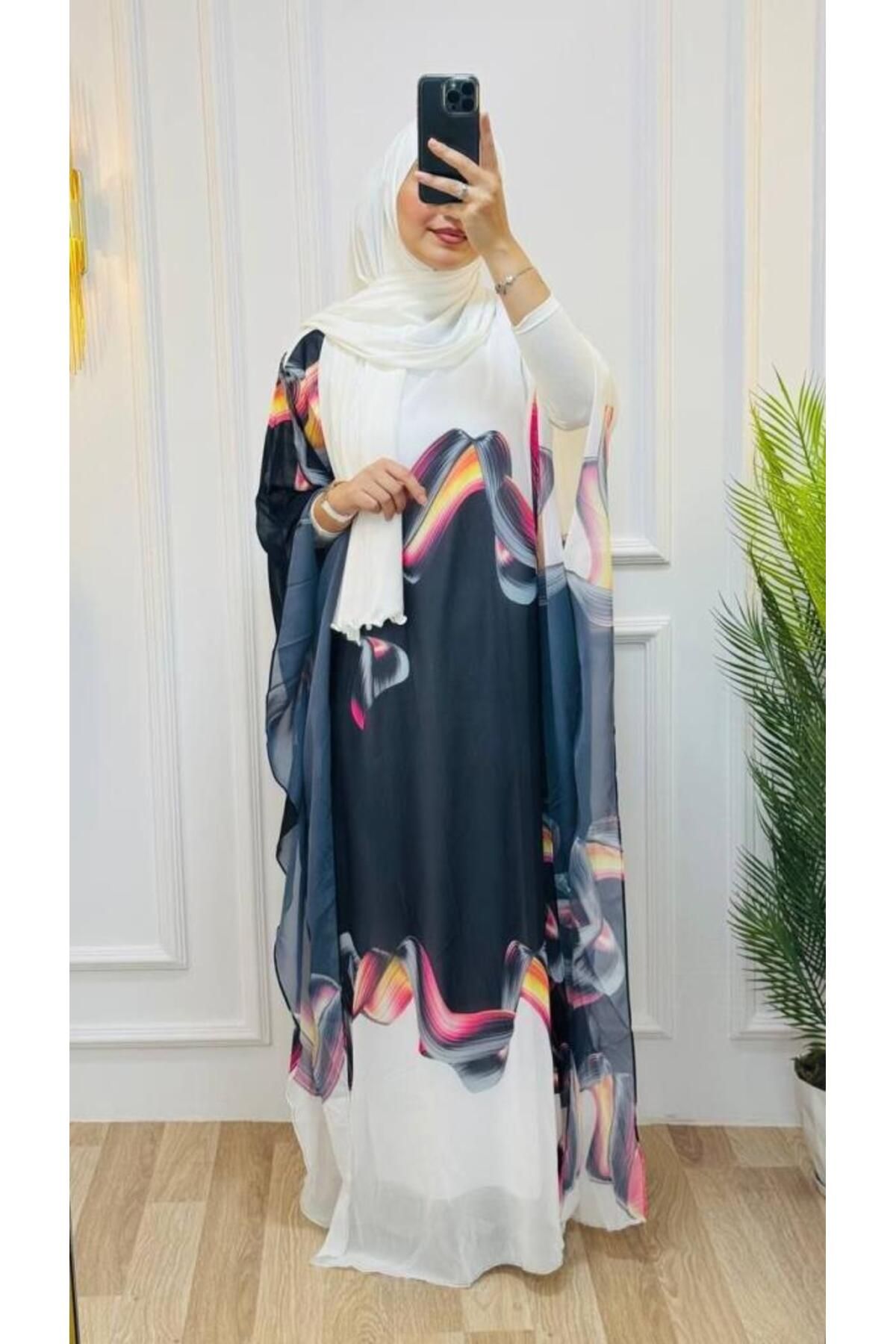 Tebrikler tekstil kadın yazlık kaftan model B0022