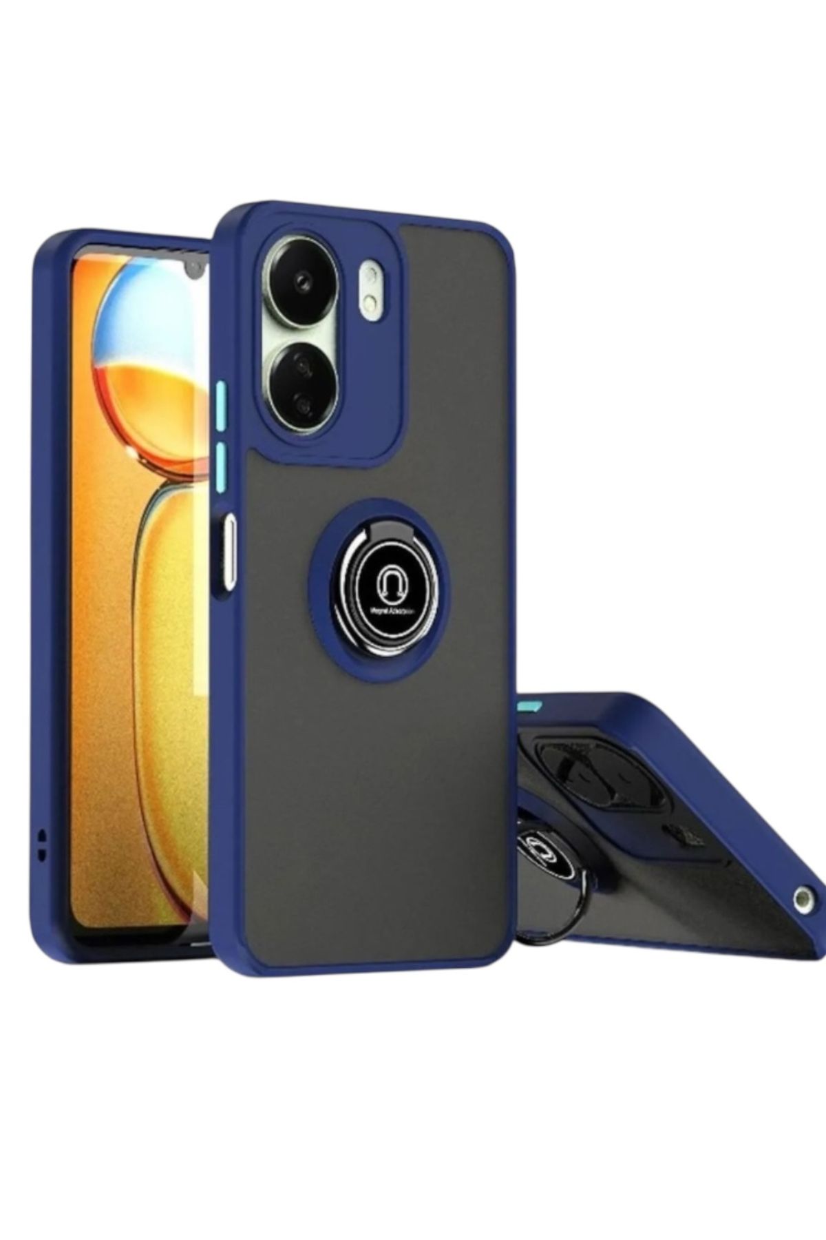 KILIF HOUSE Xiaomi Redmi 13C Uyumlu Parmak İzi Tutmayan Standlı Ultra Dayanıklı Koruyucu Kılıf
