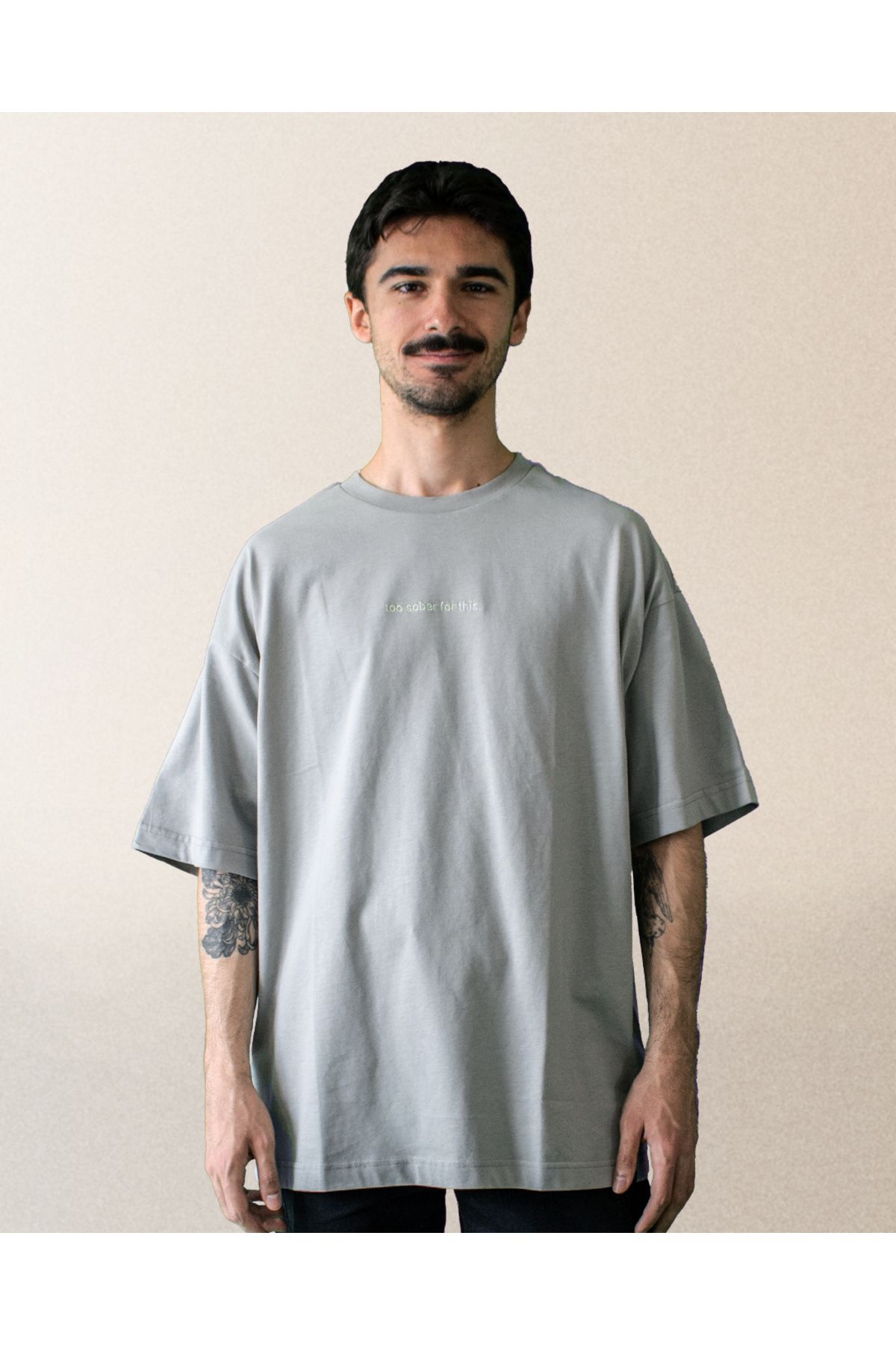 wear.DADASTUDIO Unisex Oversize "too sober for this" t-shirt