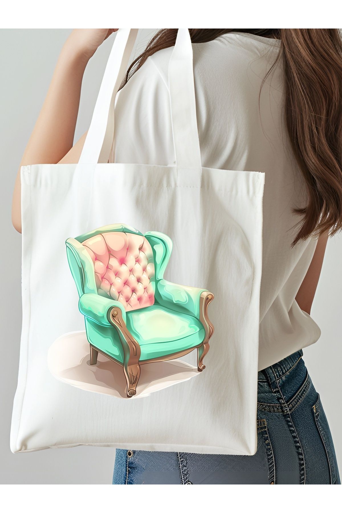 NKTCOLLECTİON Omuz Çantası, Plaj Çantası, Tote bag, Kadın Çanta, Bez Çanta, Çanta