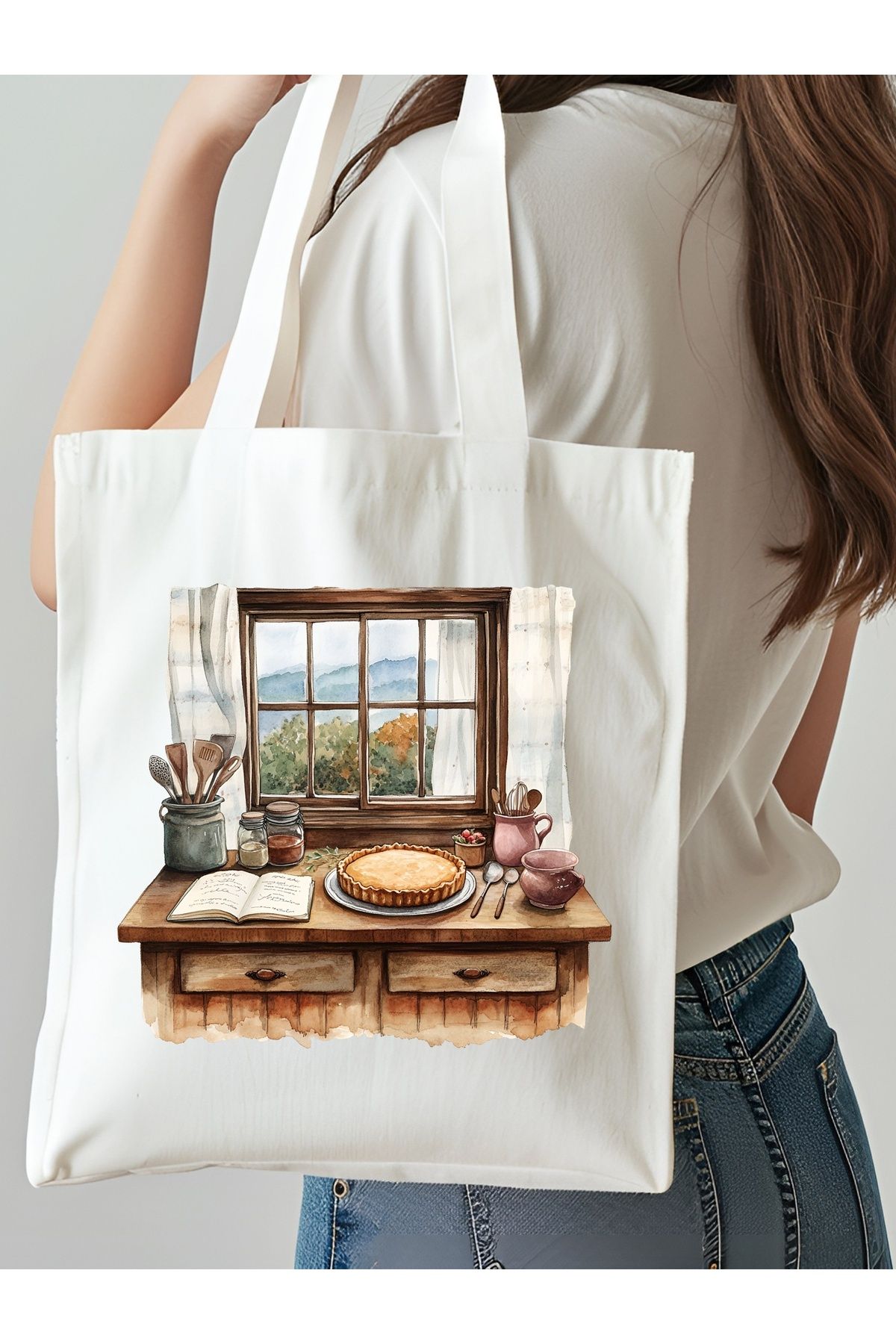 NKTCOLLECTİON Omuz Çantası, Plaj Çantası, Tote bag, Kadın Çanta, Bez Çanta, Çanta