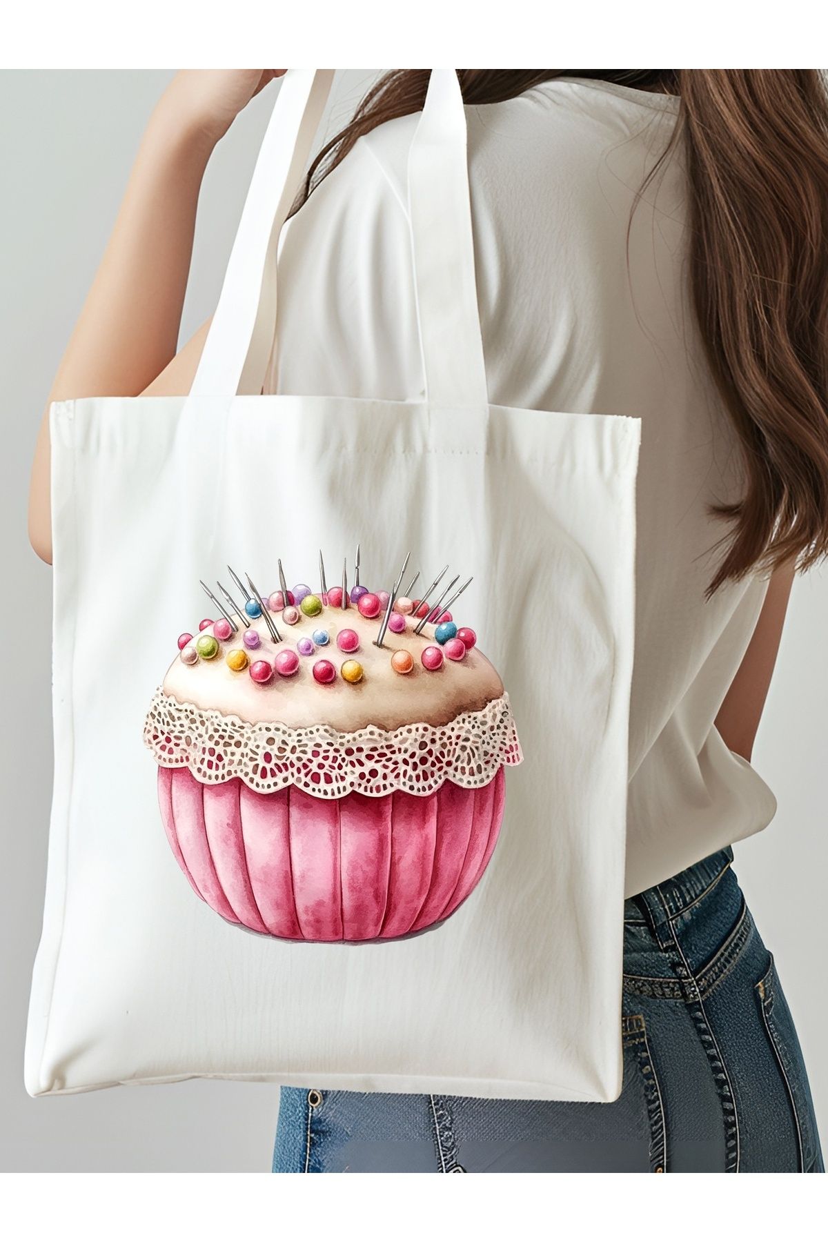 NKTCOLLECTİON Omuz Çantası, Plaj Çantası, Tote bag, Kadın Çanta, Bez Çanta, Çanta