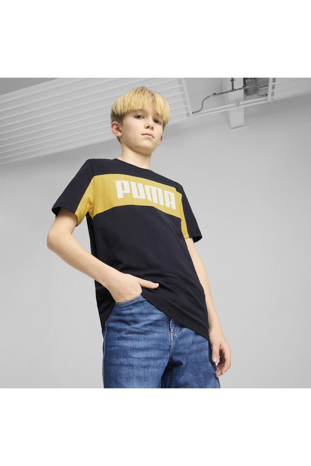 Puma-Essentials Block Tee Youth 4