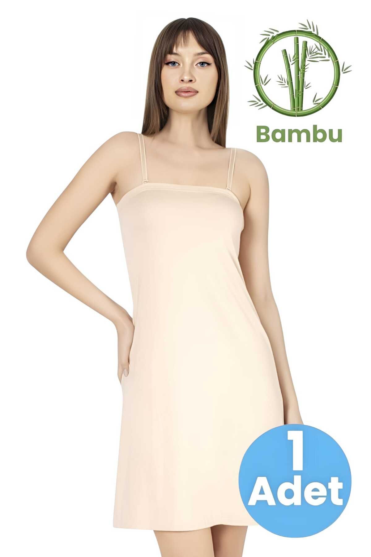 Tezzgelsin Kadın Bamboo Kombinezon Jüpon
