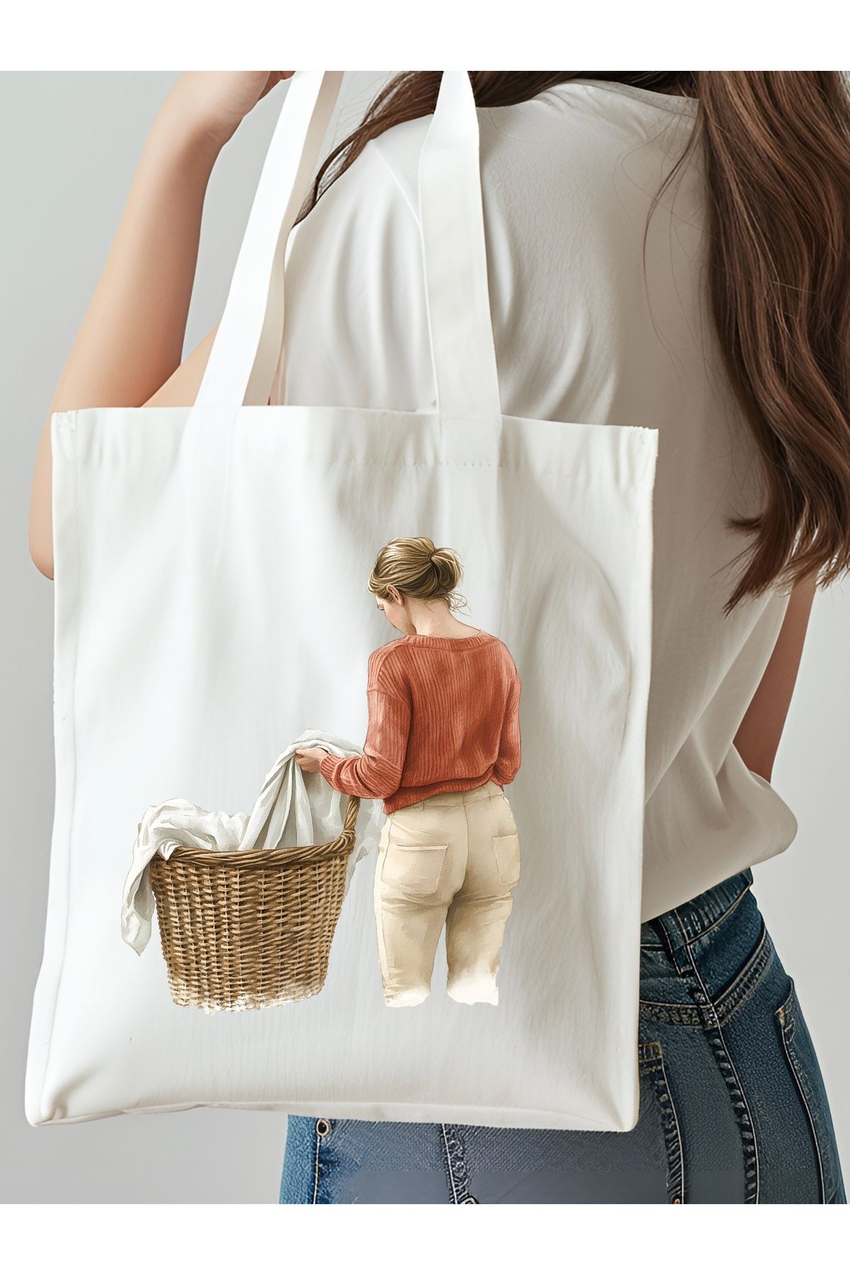 NKTCOLLECTİON Omuz Çantası, Plaj Çantası, Tote bag, Kadın Çanta, Bez Çanta, Çanta