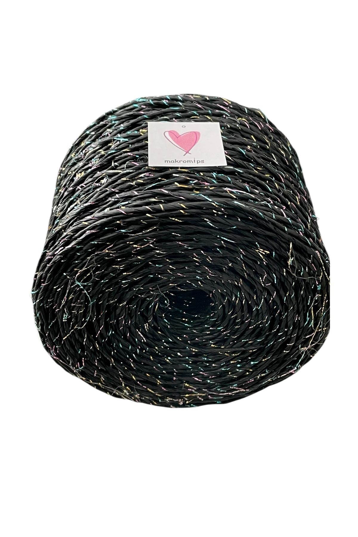 Makromİps-Premium Twisted Metallic Paper String (250 Gr/420M) Polyester Glossy Bag String Knitted Decoration Pack String 3