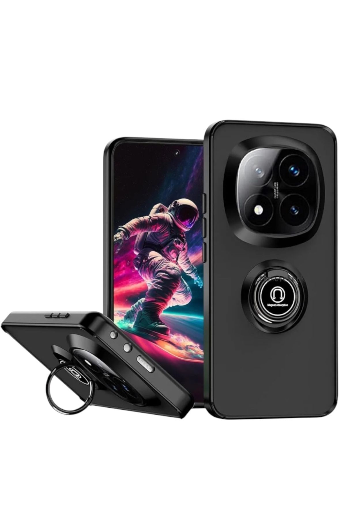 KILIF HOUSE Xiaomi Redmi Note 14 Pro Plus Uyumlu Parmak İzi Tutmayan Standlı Ultra Dayanıklı Koruyucu Kılıf