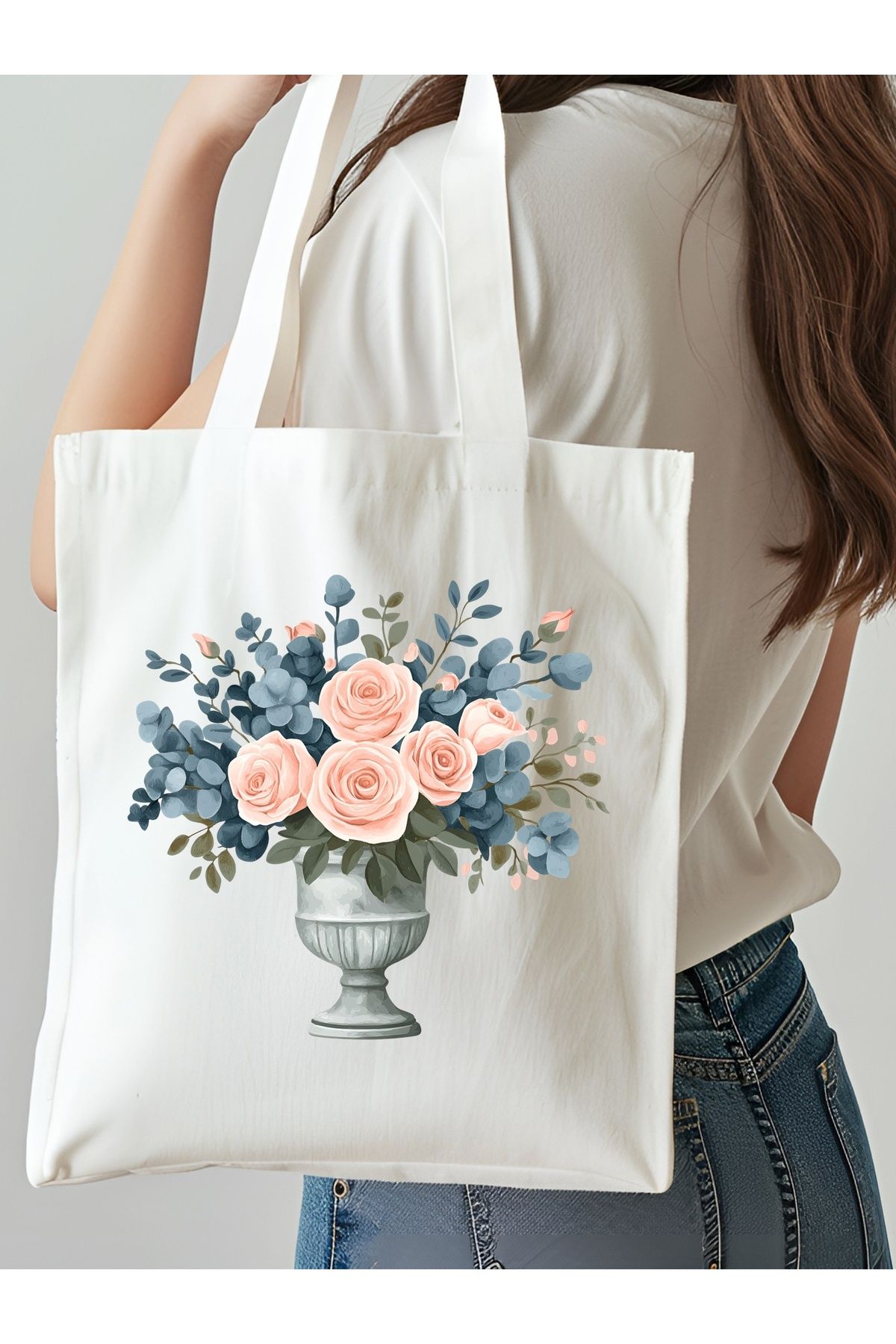 NKTCOLLECTİON Omuz Çantası, Plaj Çantası, Tote bag, Kadın Çanta, Bez Çanta, Çanta