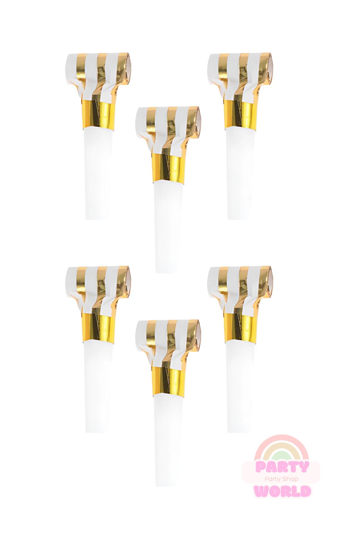 party world Yılanlı Düdük – Gold Çizgili – 6 Parça (Kaynana Dili)
