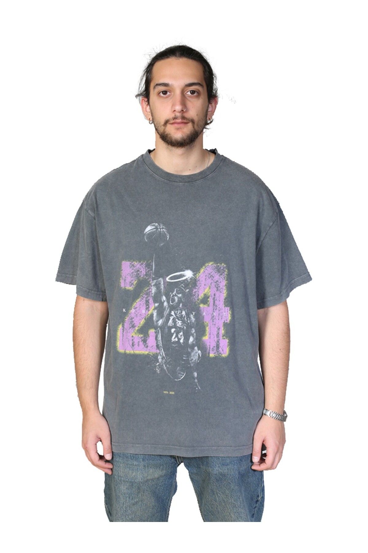 Muu Legacy K. BRYANT Oversize T-Shirt %100 Pamuk Dijital Baskılı