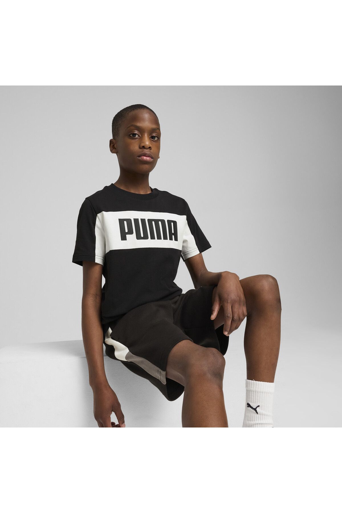 Puma-Essentials Block Tee Youth 4