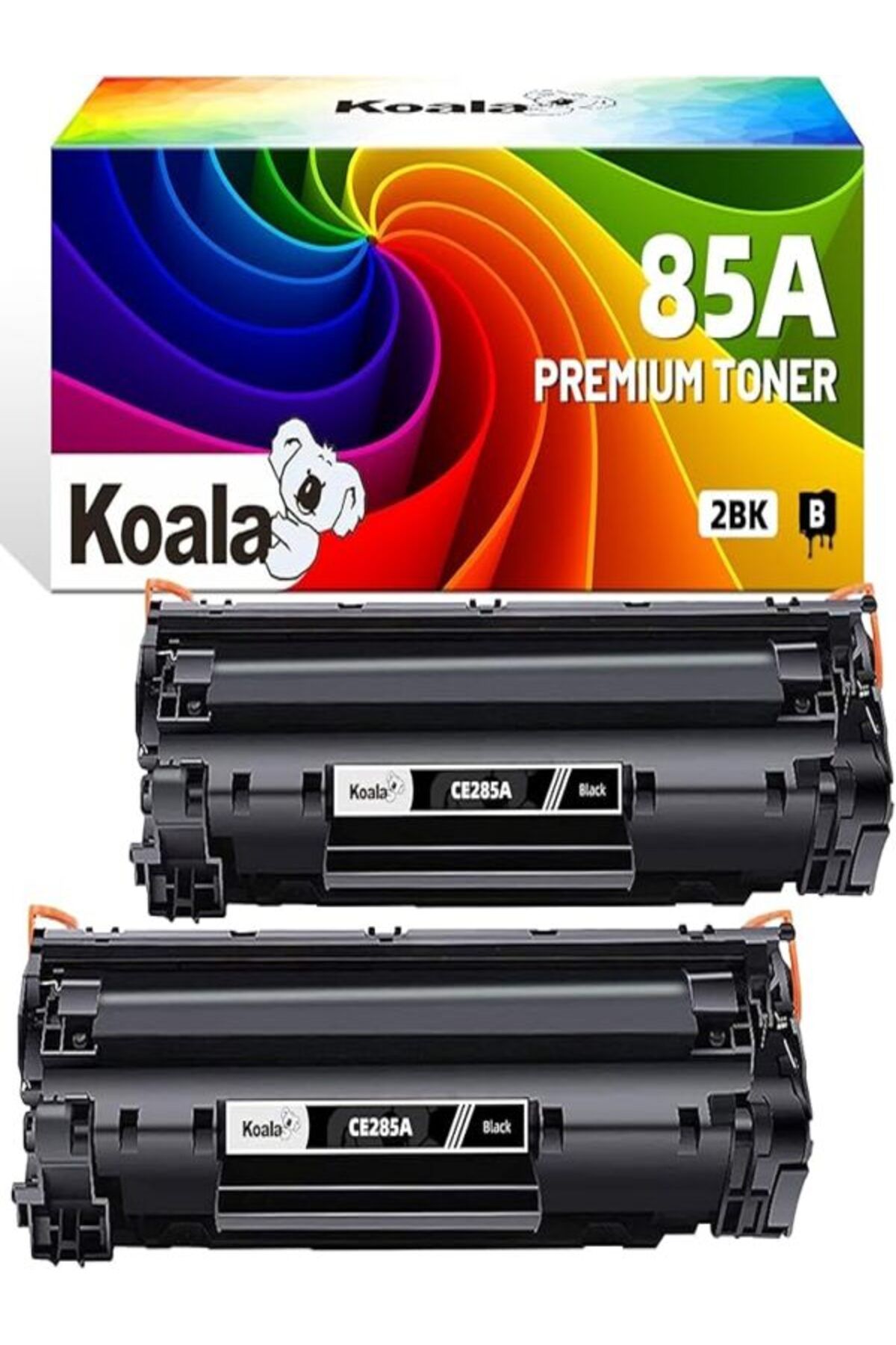 HP 85A CE285A for HP LaserJet Pro P1102 P1102w P1106 M1132 M1212nf M1217nfw(Black, DIN Pack 2) AURA