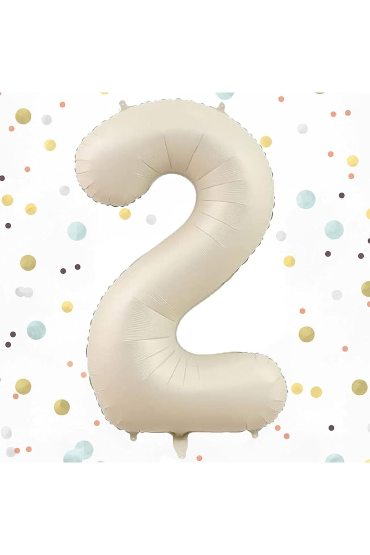 ZENVİVA 2 YAŞ BEJ RENK FOLYO BALON 34 INC 86 CM