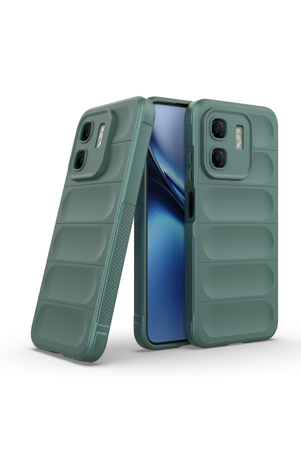Rivor İnfinix Hot 50i 4G Uyumlu Kılıf Kamera Korumalı Parmak İzi Bırakmaz İçi Kadife Sıvı Silikon Kapak