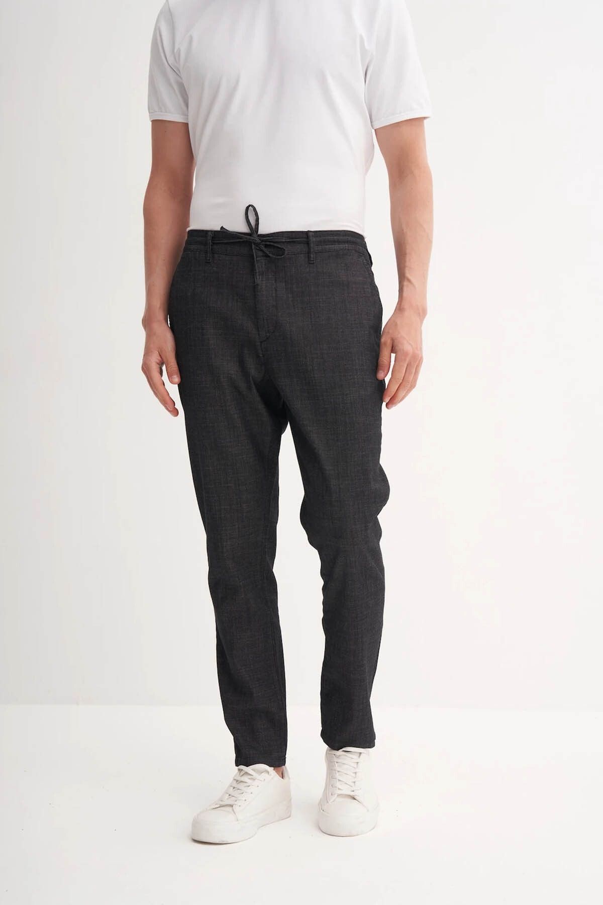 Cazador Jogger Denim Siyah Erkek Pantolon 811