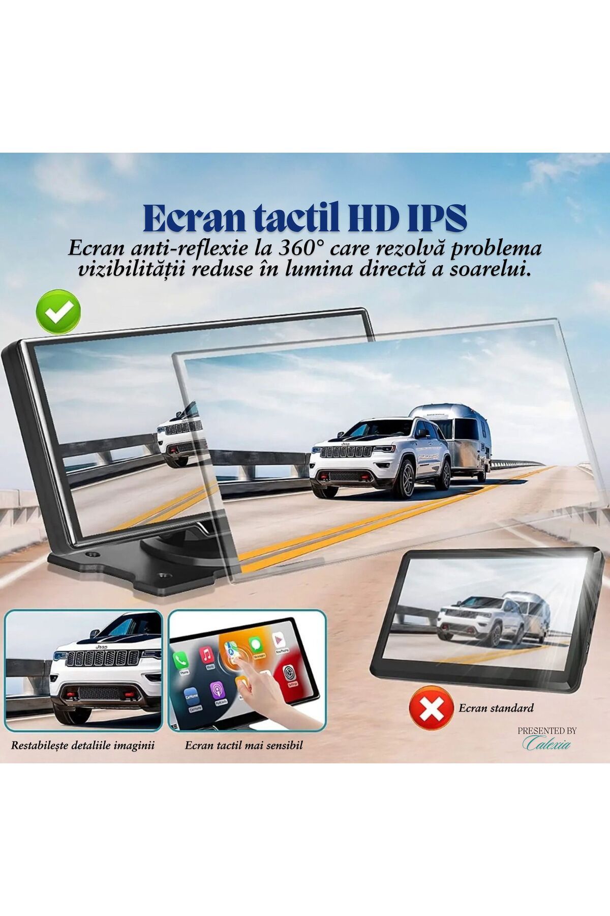 e-Wantay-Car Navigation 10.26" HD MP5, Wireless CarPlay & Android Auto, Bluetooth, Screen Mirroring, Black 6