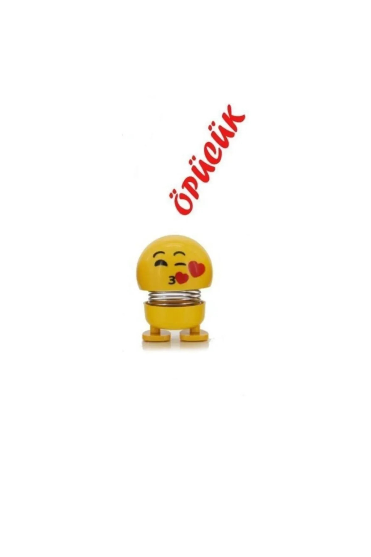 BAMTEBİ Oyuncak Zıp Zıp Kalpli Öpücük Emoji Kafalar Kafa Sallayan