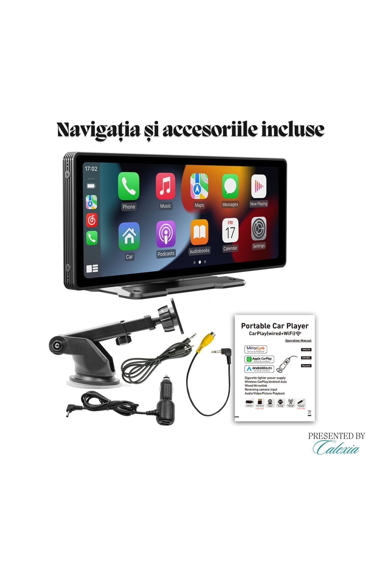 e-Wantay-Car Navigation 10.26" HD MP5, Wireless CarPlay & Android Auto, Bluetooth, Screen Mirroring, Black 14