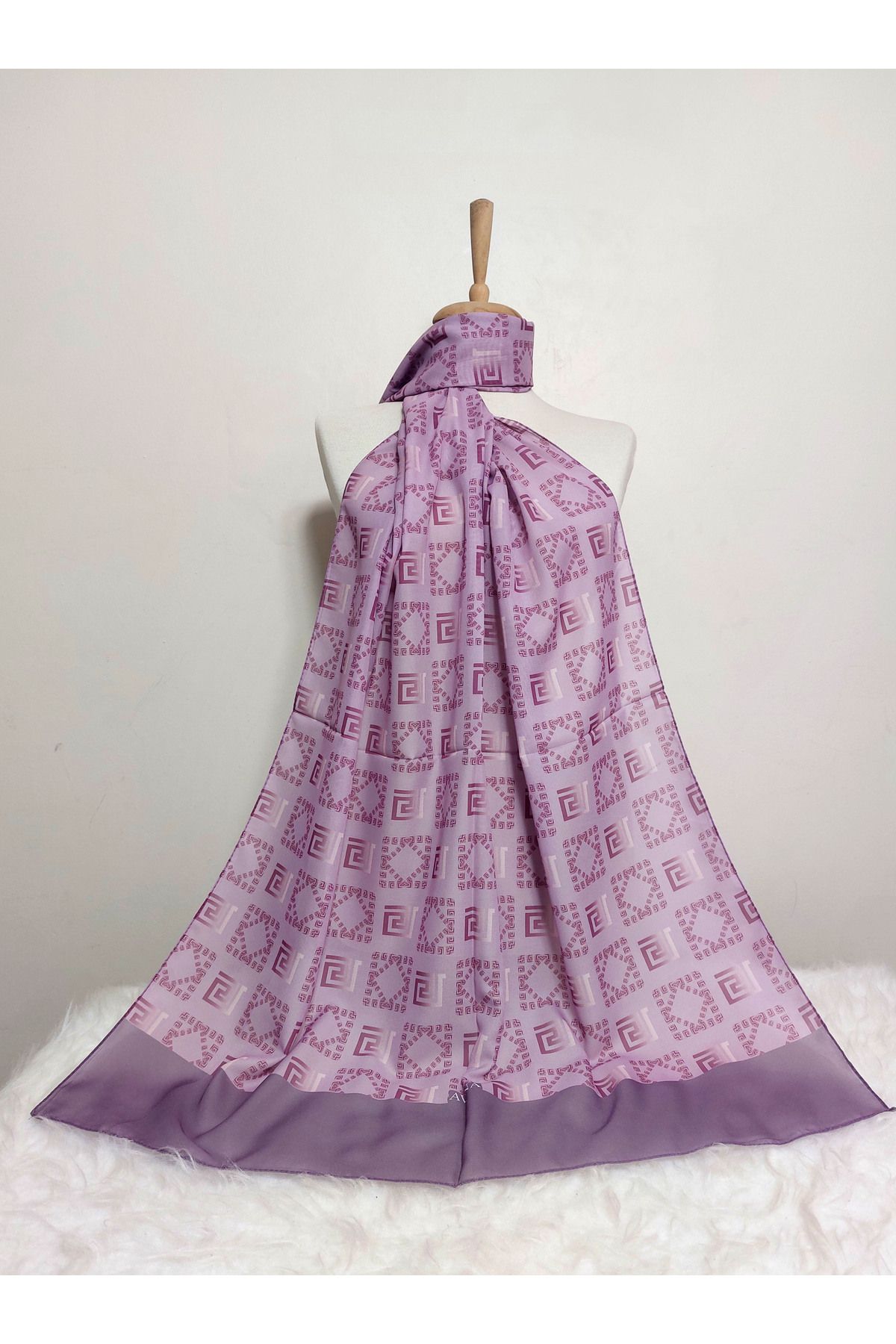 REMOMODA DESENLİ ŞİFON ŞAL 70 x 185 cm