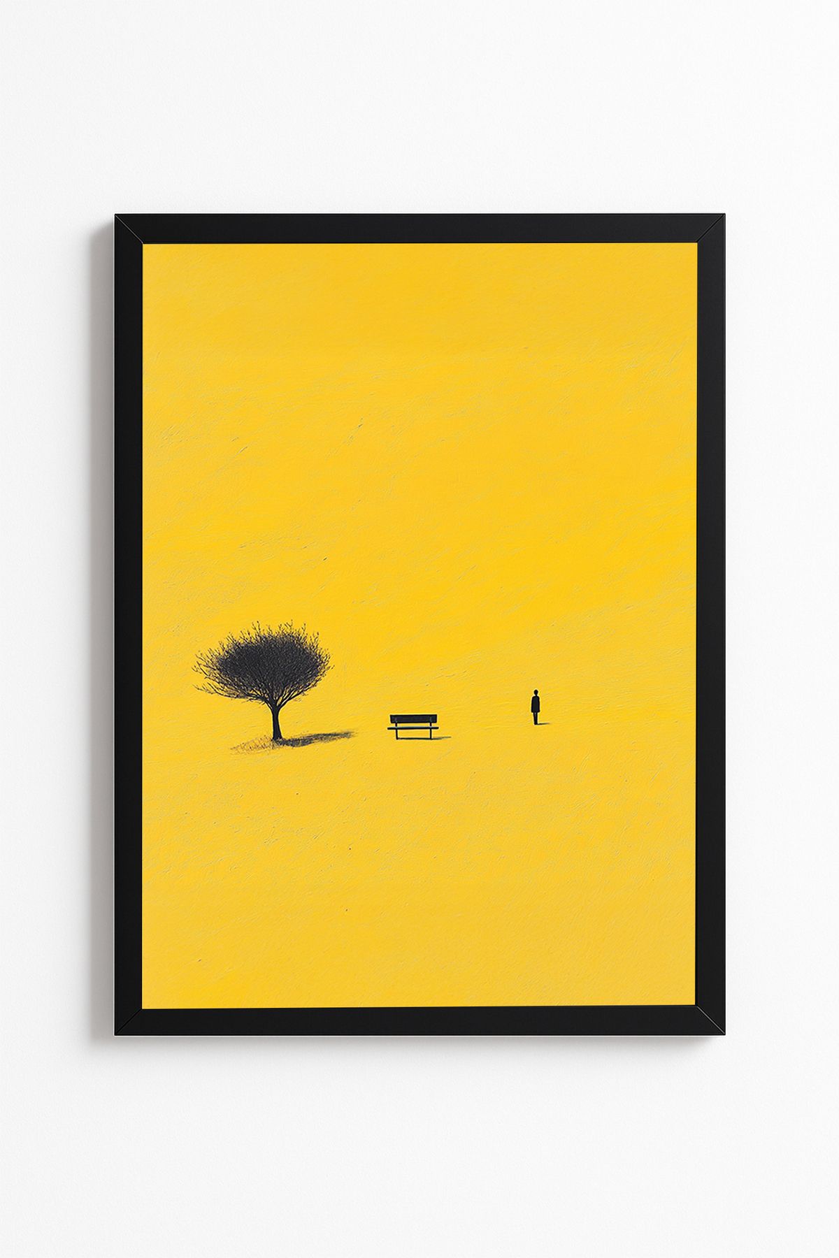 Patte YALNIZ İNSAN - Minimal Duygusal Temalı Poster - Çerçevesiz Duvar Poster Yüksek Kaliteli Tablo