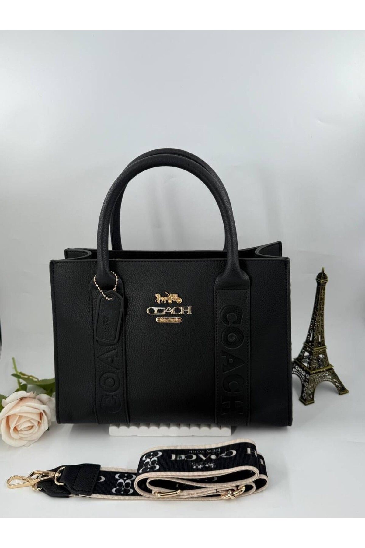 LEAUDER WOMEN KADIN COACH-HH CARGO TOTE EL VE OMUZ ÇANTASI