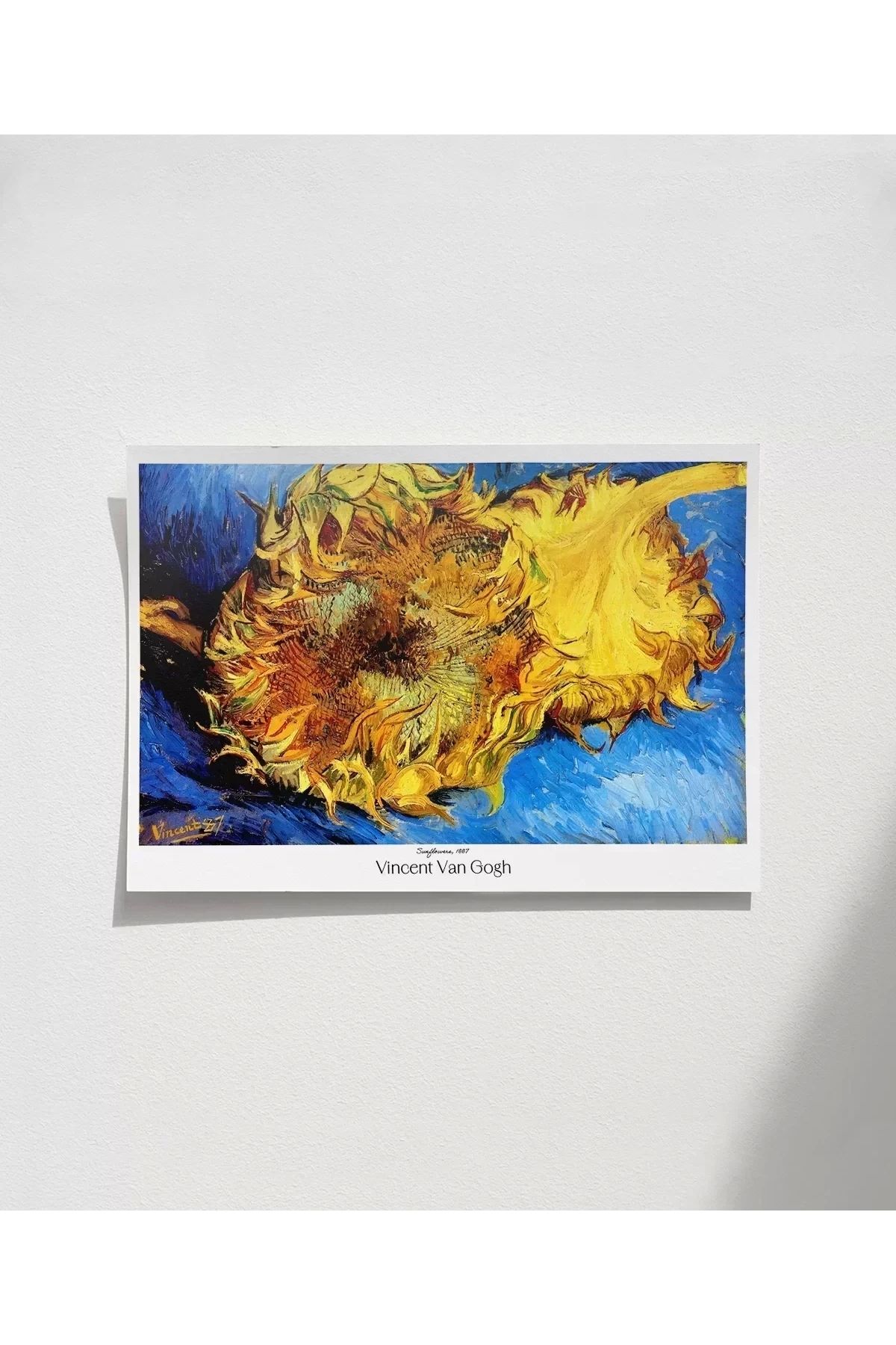 VOGLOO Çerçevesiz Poster Vincent Van Gogh Ayçiçekleri