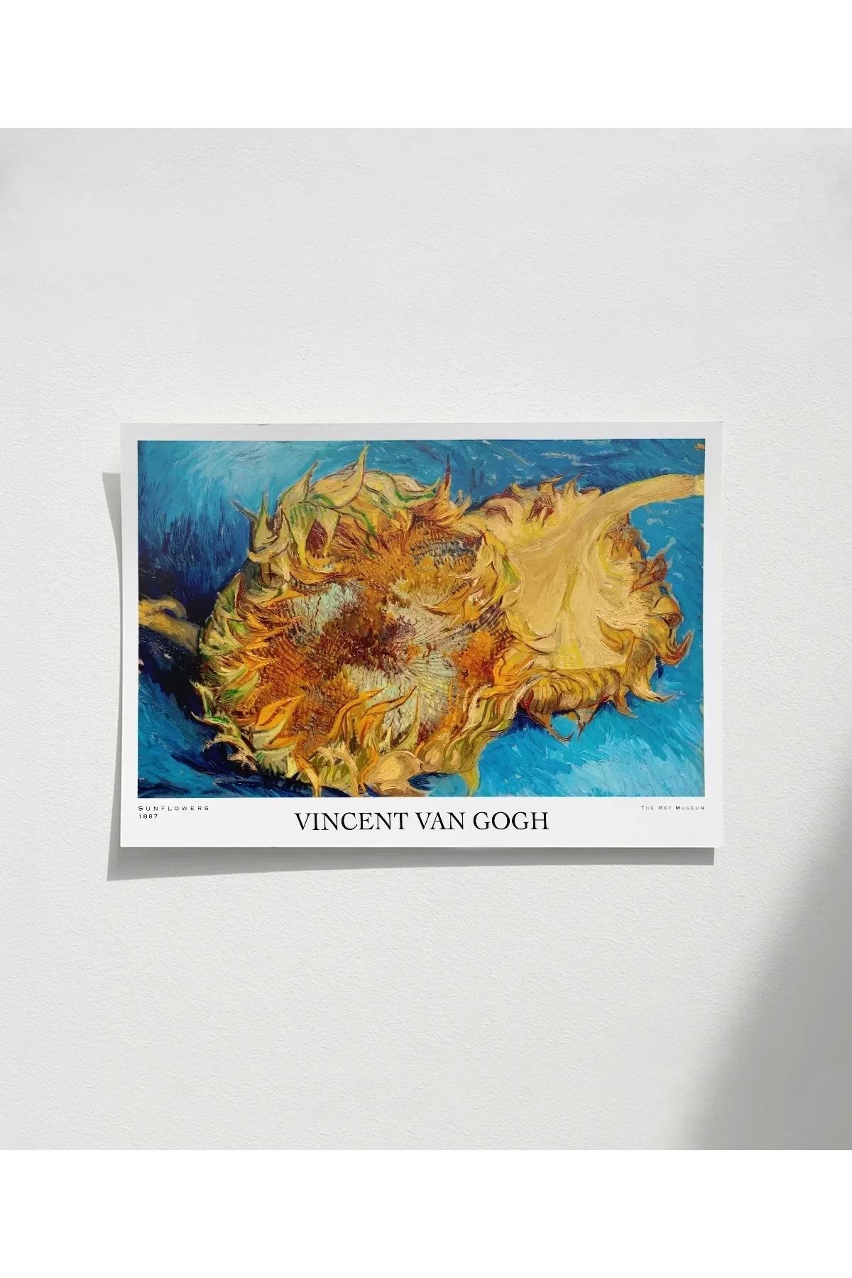 VOGLOO Çerçevesiz Poster Van Gogh Ayçiçekleri 1