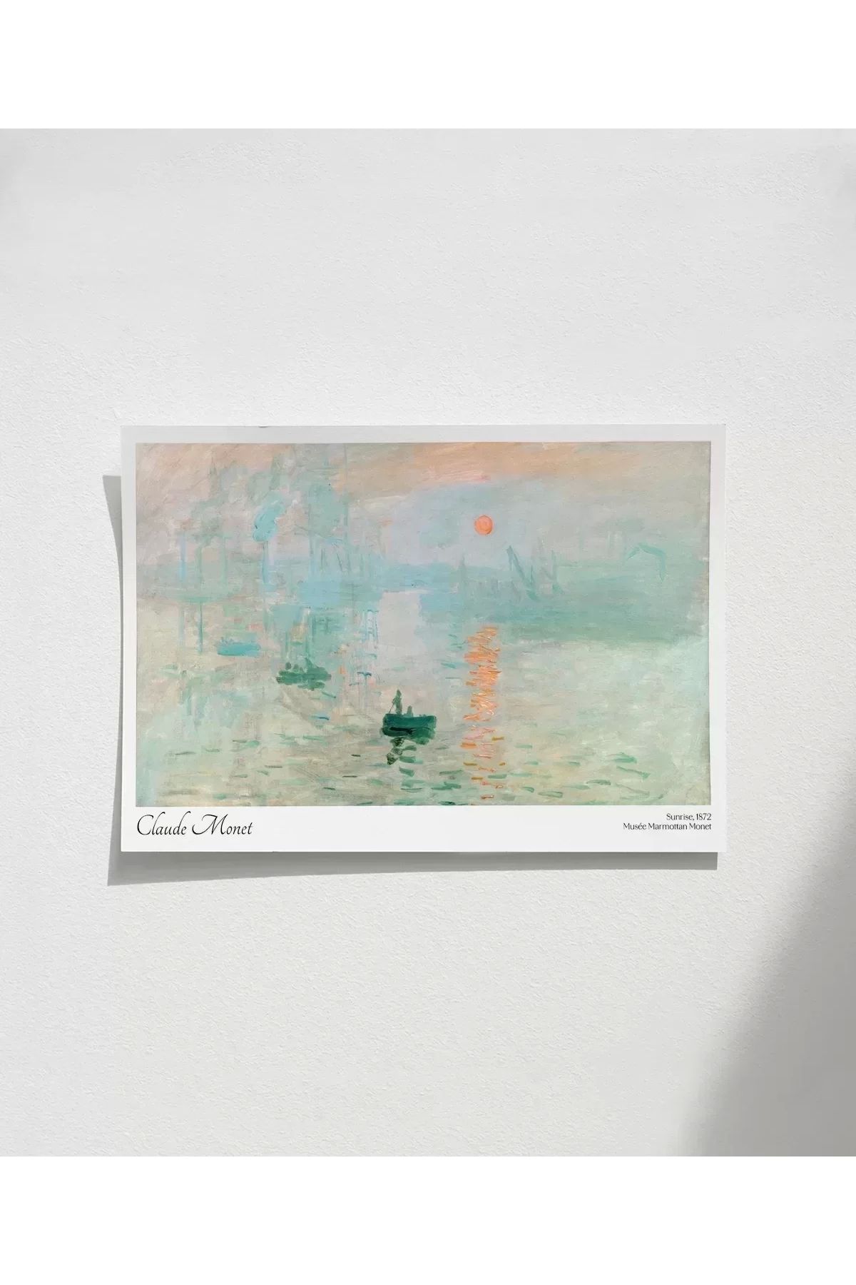 VOGLOO Çerçevesiz Poster Claude Monet Gündoğumu