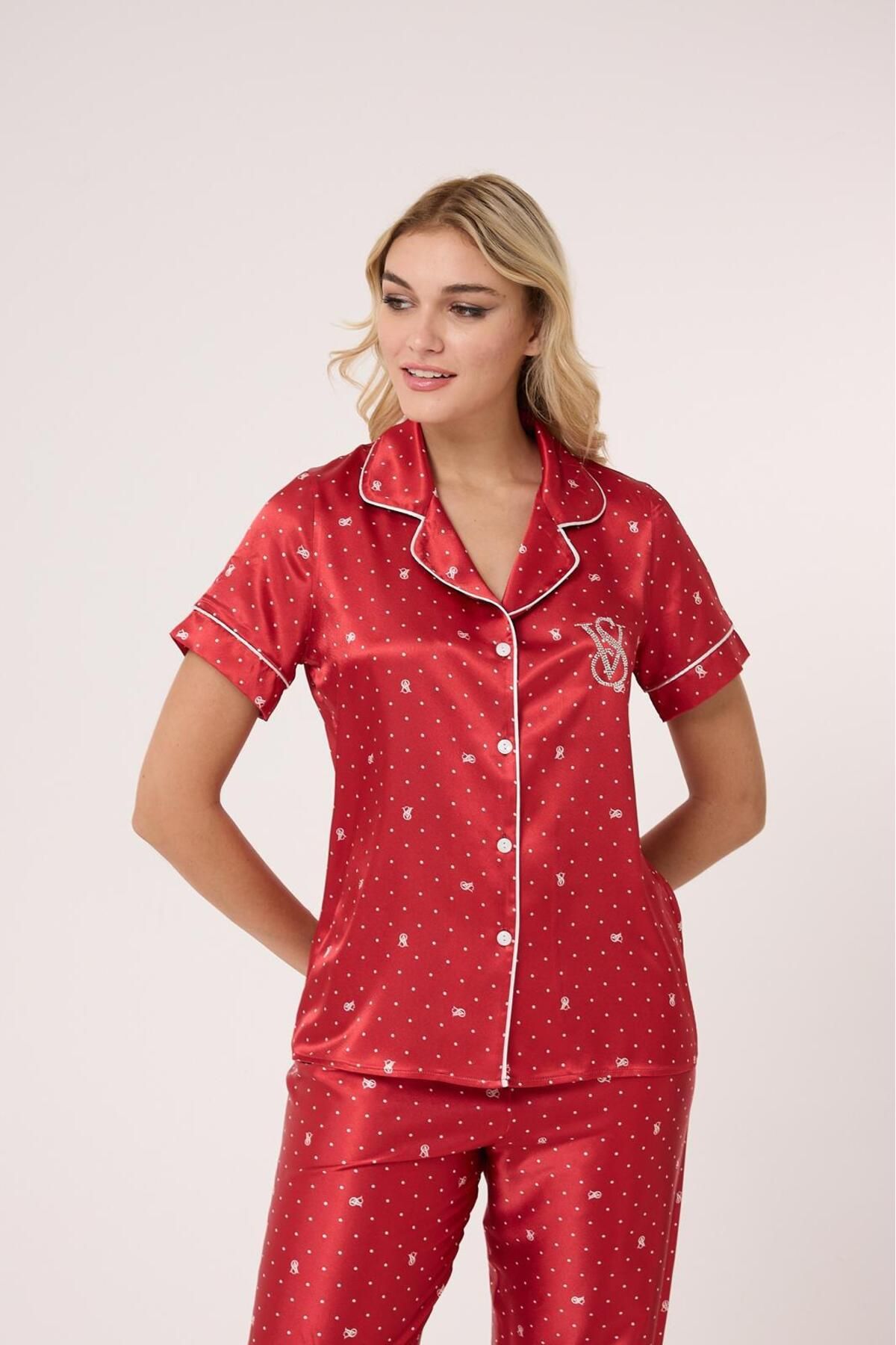 LEAUDER WOMEN Set De Pijamale Vs Dual Satin Femeie - XL