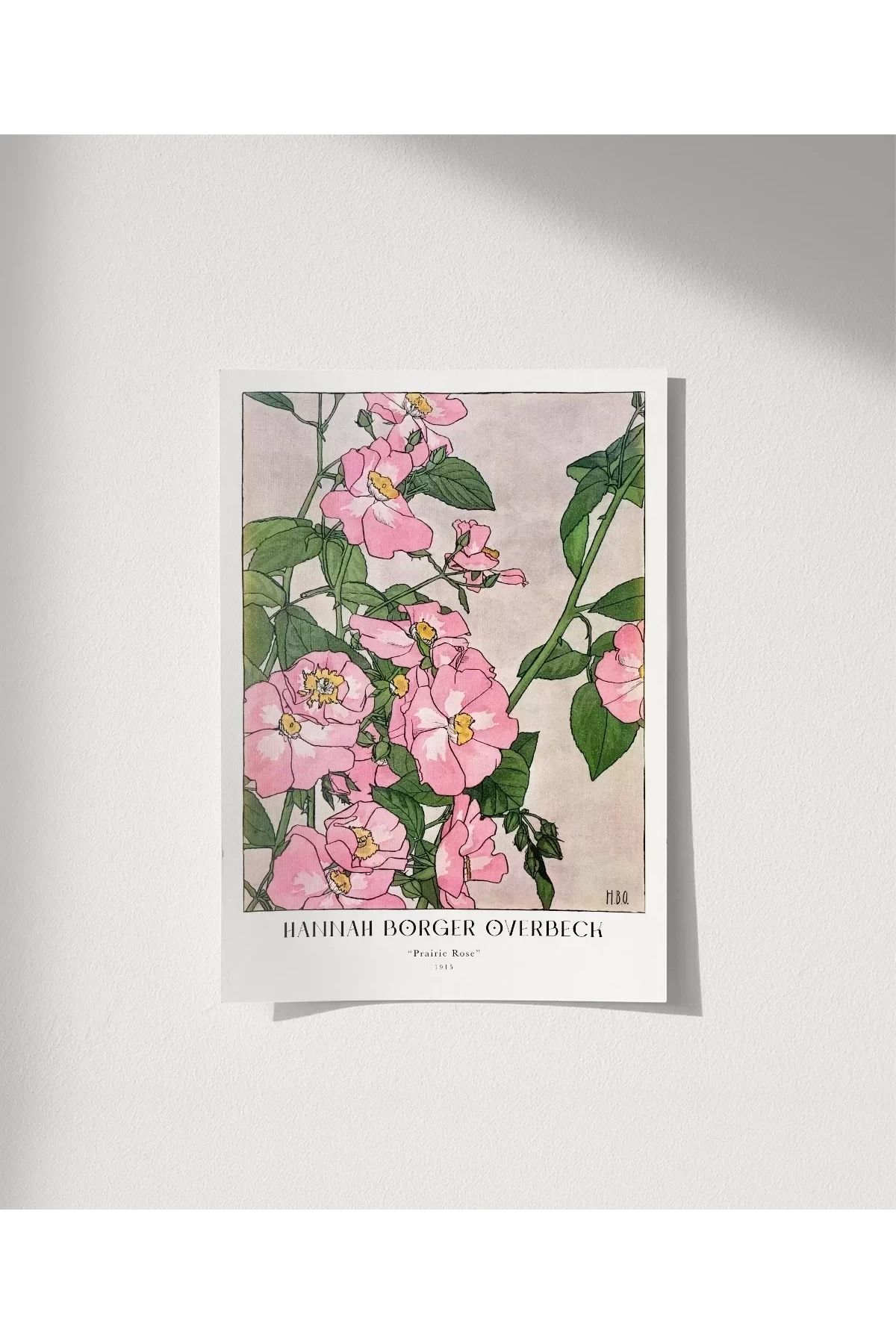 VOGLOO Çerçevesiz Poster Hannah Borger Overbeck Çayır Gülleri