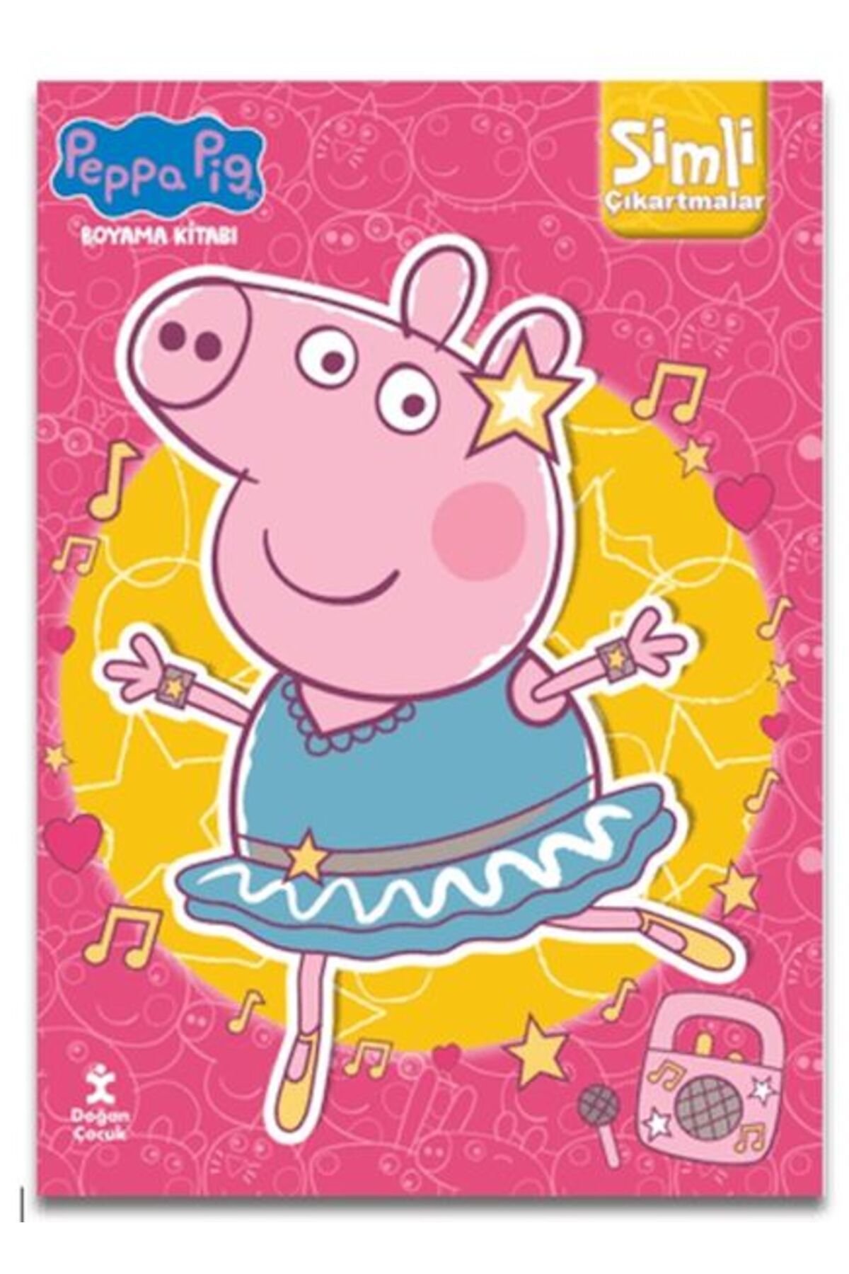 Doğan Egmont Peppa Pig Simli Çıkartmalı Boyama