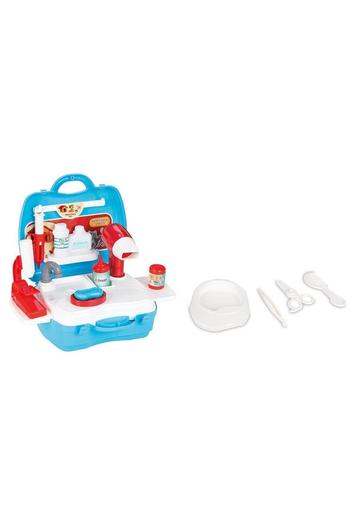 Easy Tedarik 03 564 Çantalı Veteriner Seti -Pilsan Oyuncak