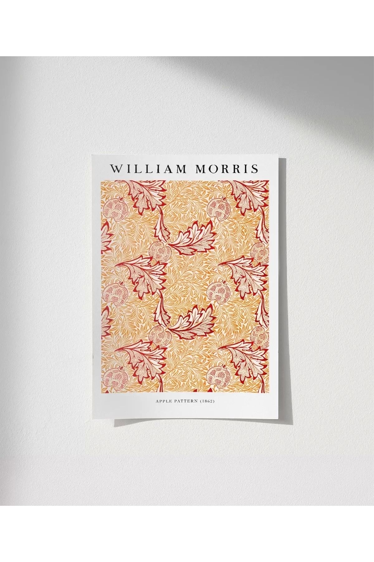 VOGLOO Çerçevesiz Poster William Morris Elme Deseni