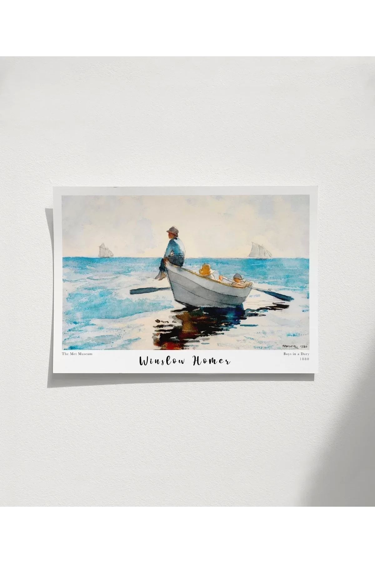 VOGLOO Çerçevesiz Poster Winslow Homer Sandaldaki Çocuklar