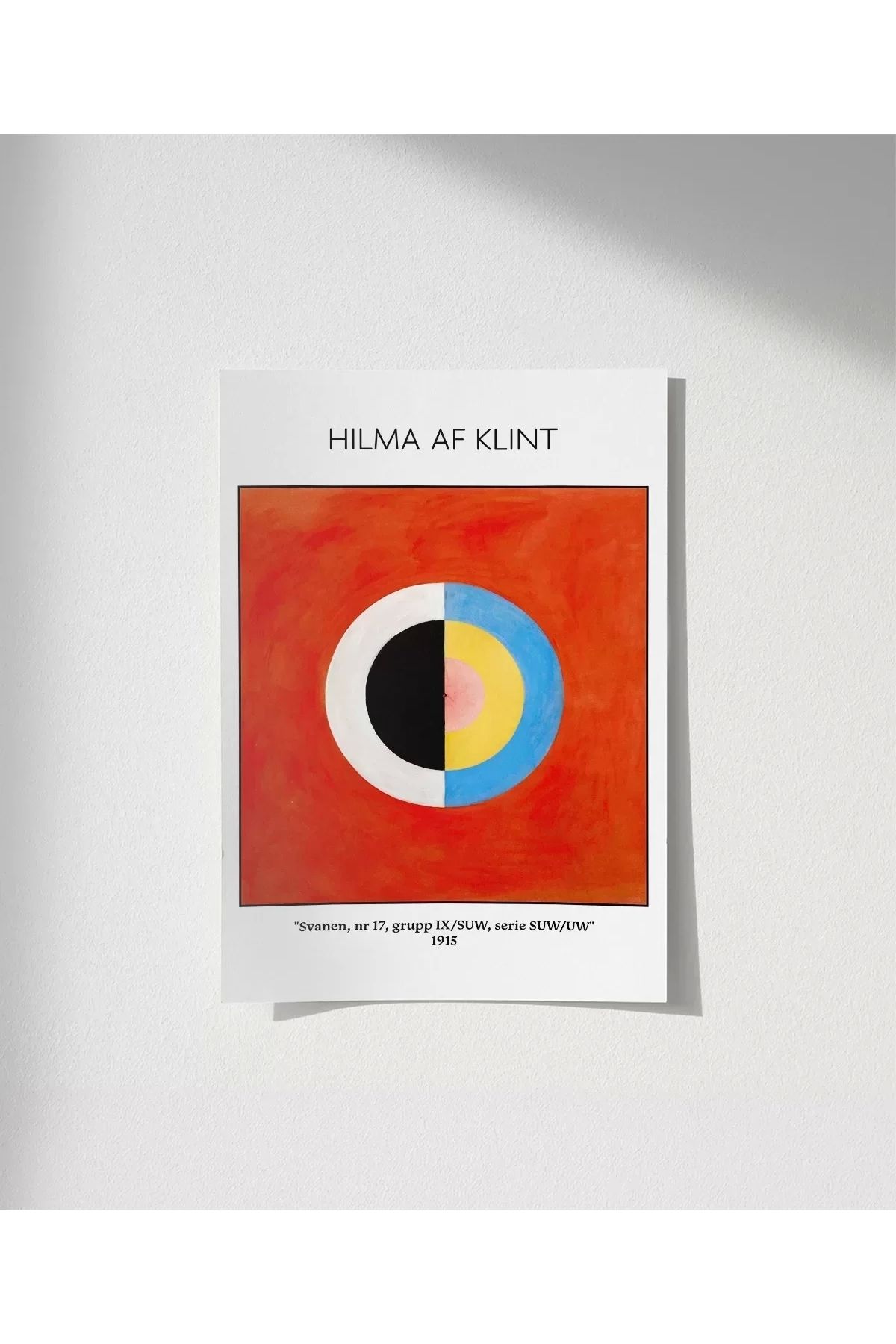 VOGLOO Çerçevesiz Poster Hilma Af Klint Kuğu 2