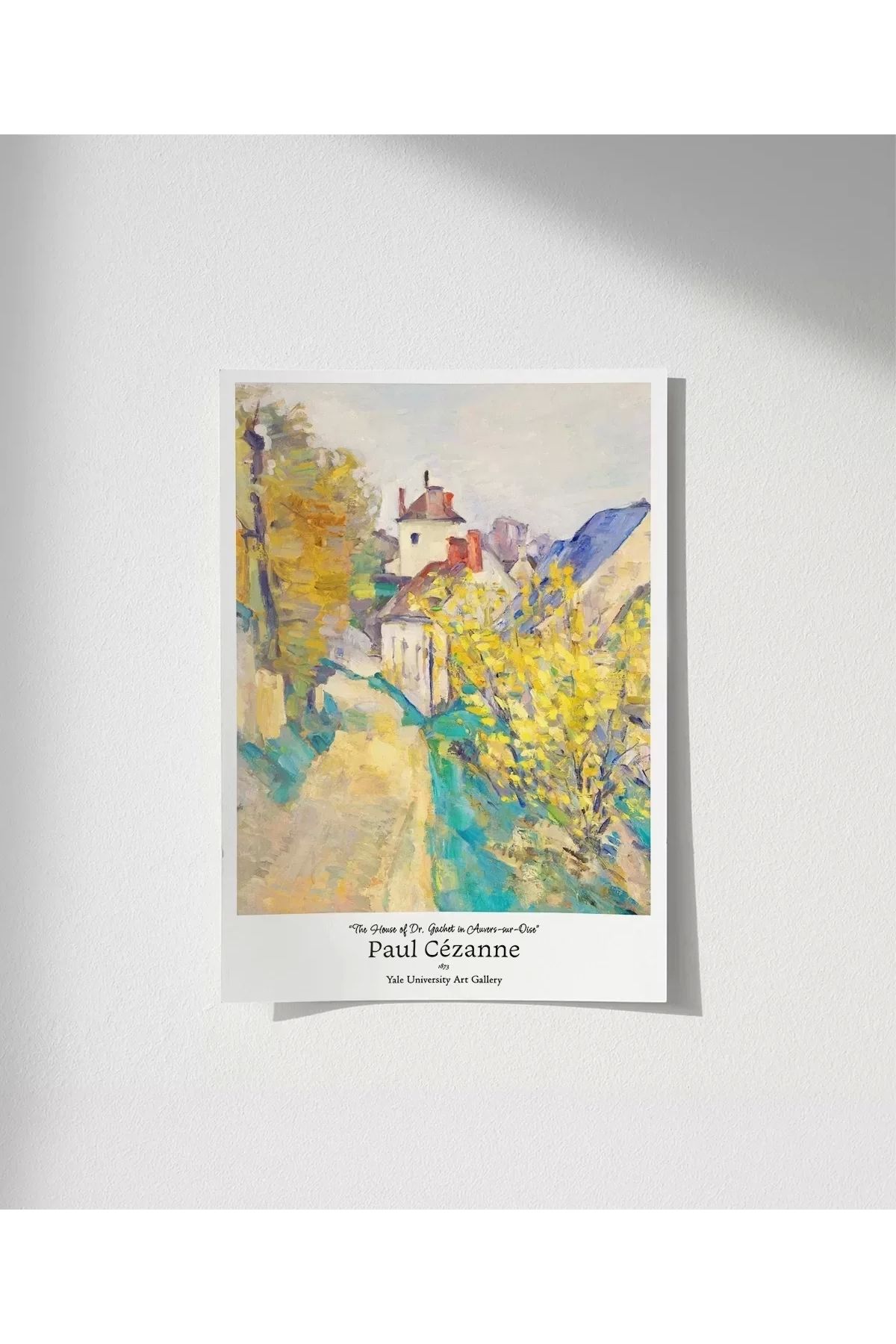 VOGLOO Çerçevesiz Poster Paul Cézanne Auvers-sur-Oise'daki Dr. Gachet'nin Evi 2