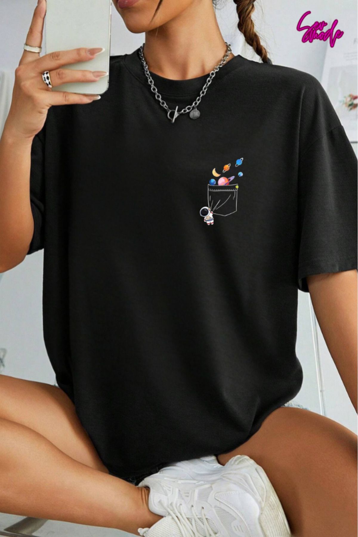 SevMode Unisex Baskılı T-shirt