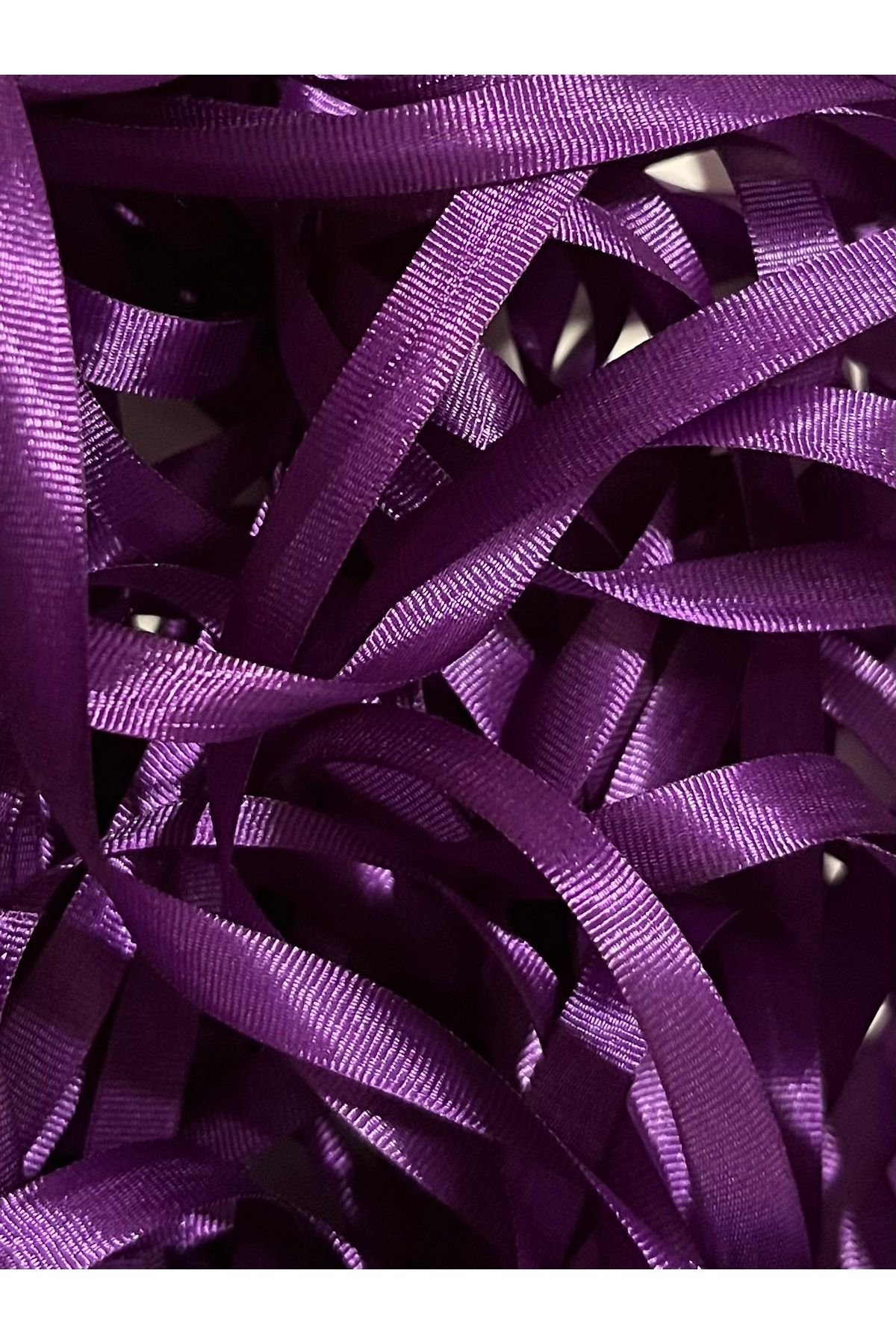 Majestik Ipek Nakış Kurdele 7 mm. 10 Metre. Renk: Mürdüm.