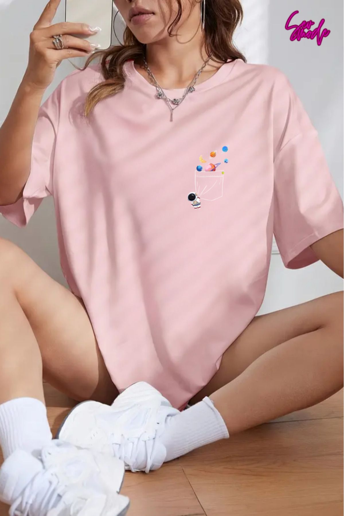 SevMode Unisex Baskılı T-shirt