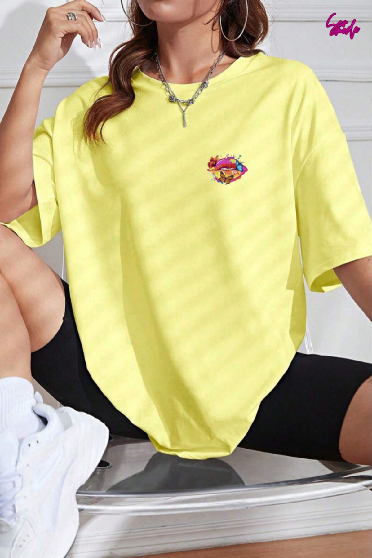 SevMode Unisex Baskılı T-shirt