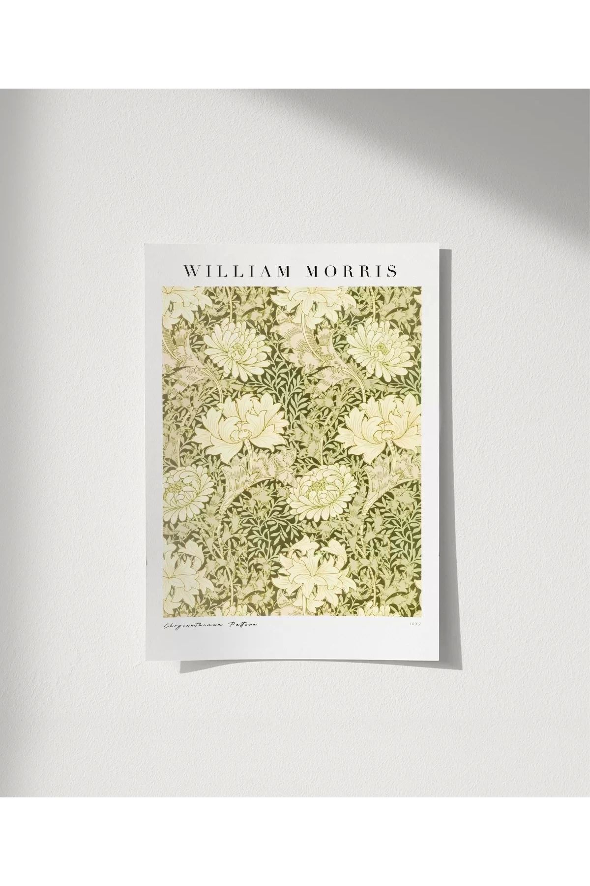 VOGLOO Çerçevesiz Poster William Morris Kasımpatı Deseni