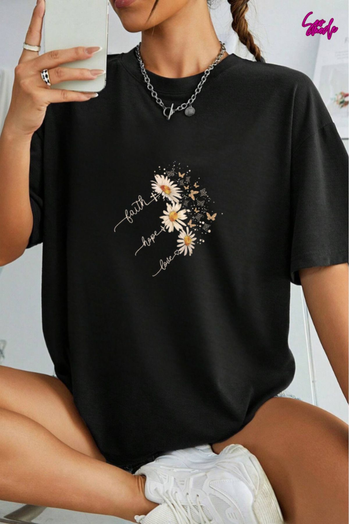 SevMode Unisex Baskılı T-shirt