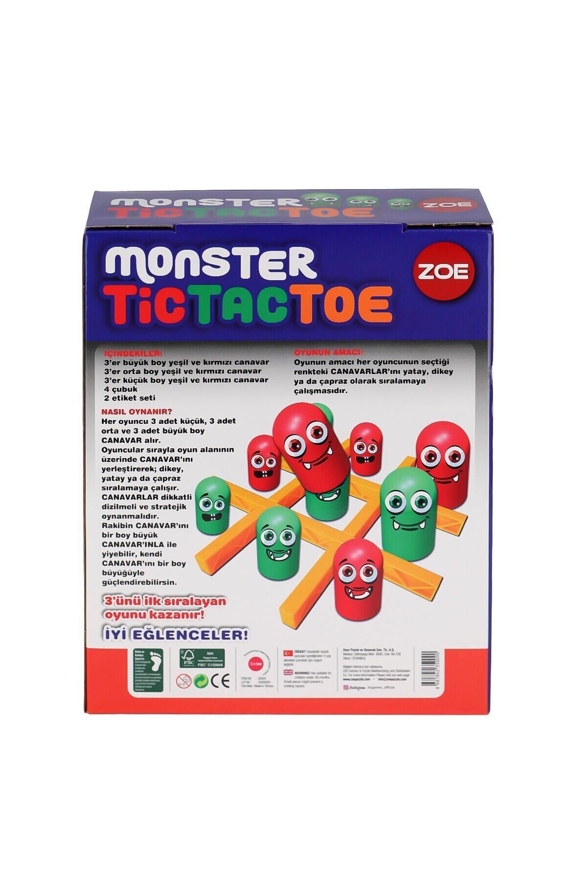 Easy Tedarik 35009 Zoe Tic Tac Toe -KS Game