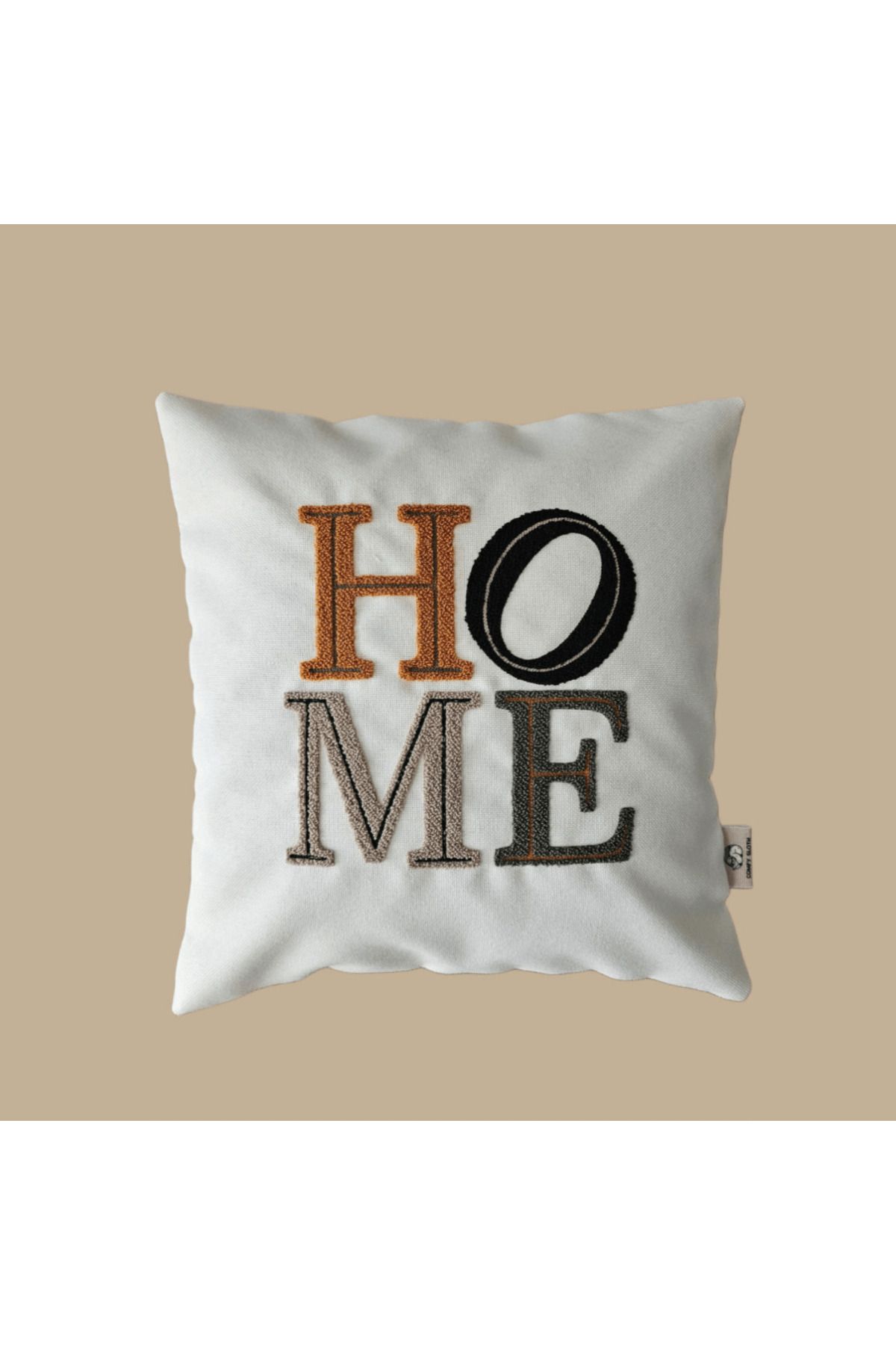 Comfy Sloth Home Nakışlı Punch Kırlent Kılıfı - HOVIA