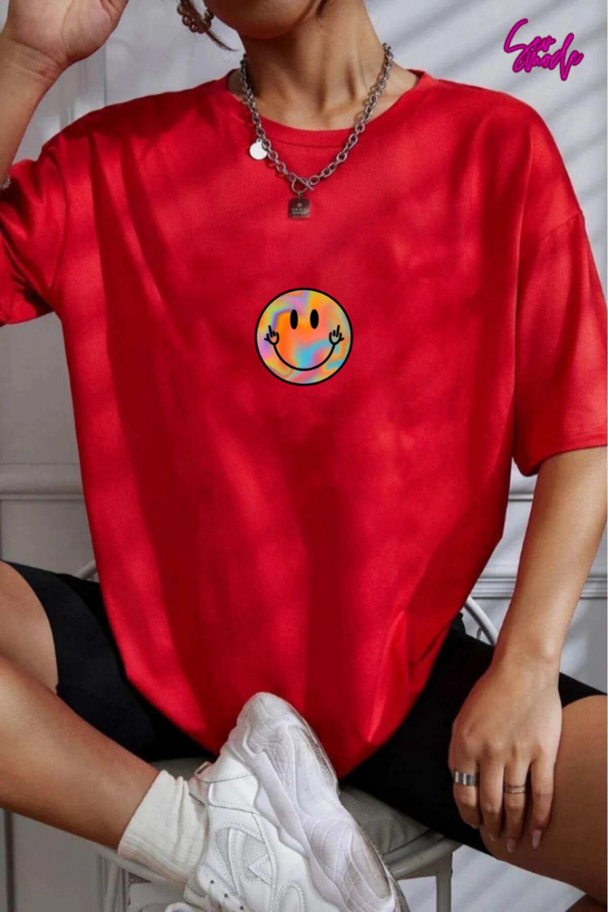 SevMode Unisex Baskılı T-shirt