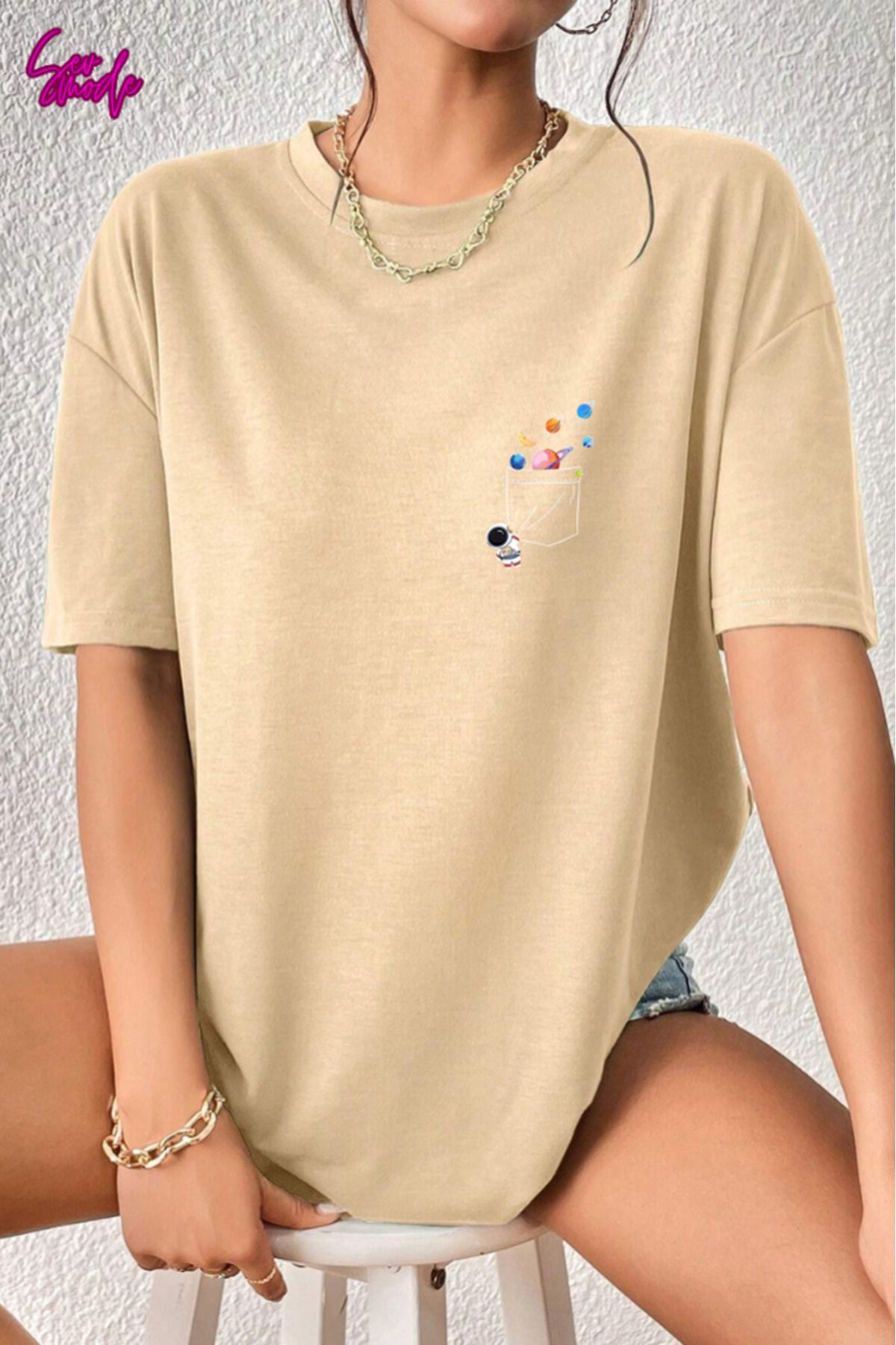 SevMode Unisex Baskılı T-shirt