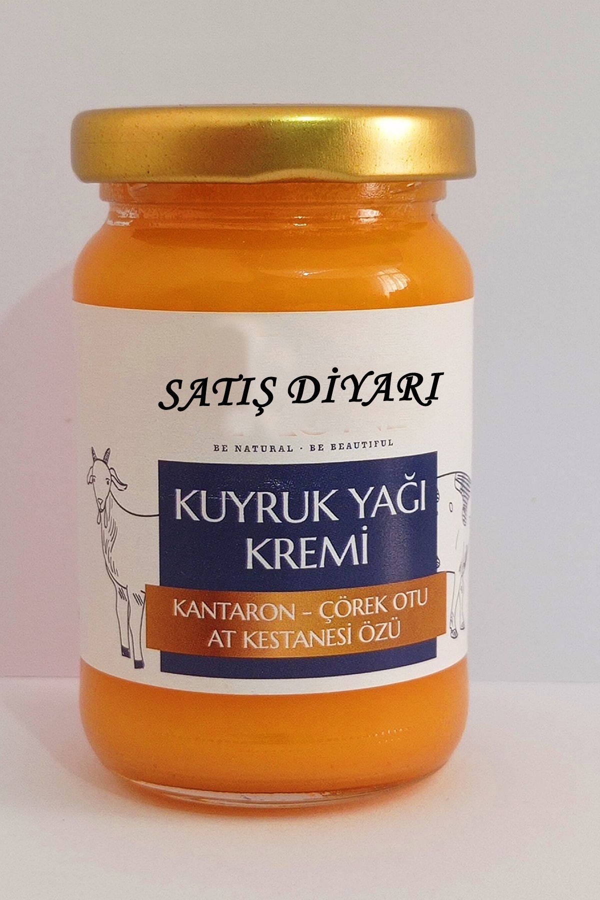 Satış Diyarı Doğal Kuyruk Yağı Kremi Masaj Kremi Cildi Besler Yeniler Ağrıyı Hafifletir 100 ml 5 Adet