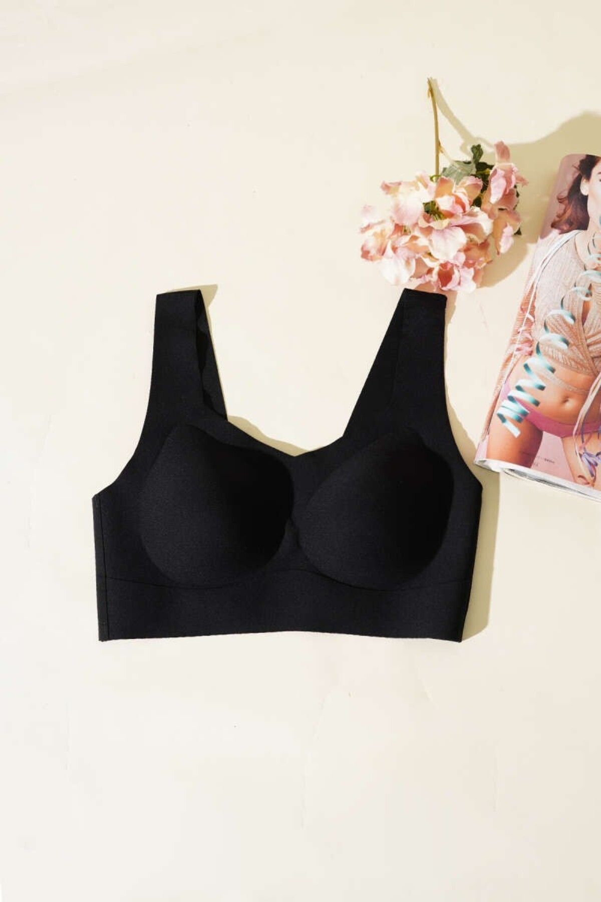 The Clover Lazer Kesim Geniş Askılı Çıkarılabilir Pedli Bralet & Sütyen THCLVRMSF04