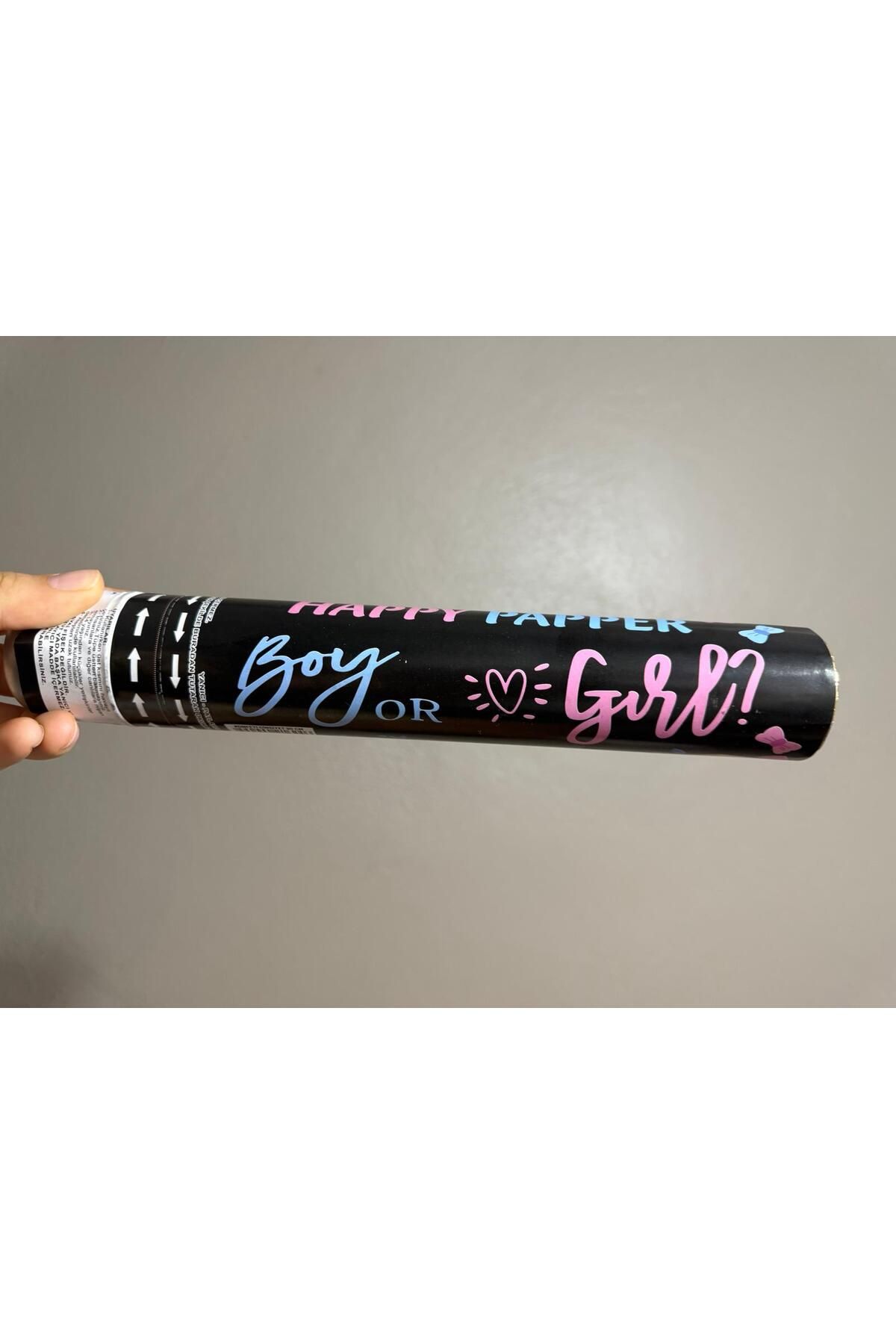 lafazan 30 cm Konfeti – Pembe veya Mavi | Cinsiyet Belirleme Partisi Dekoru Gender Reveal