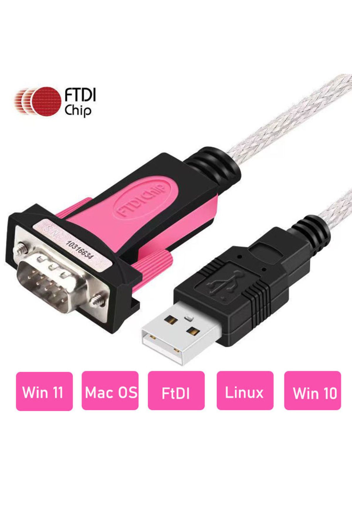 Choice-1.5m Ftdi Usb To Rs232 Male Db9 Cable Serial Com Port Adapter Chip Ftdi Usb R232 Converter Cable Win 7